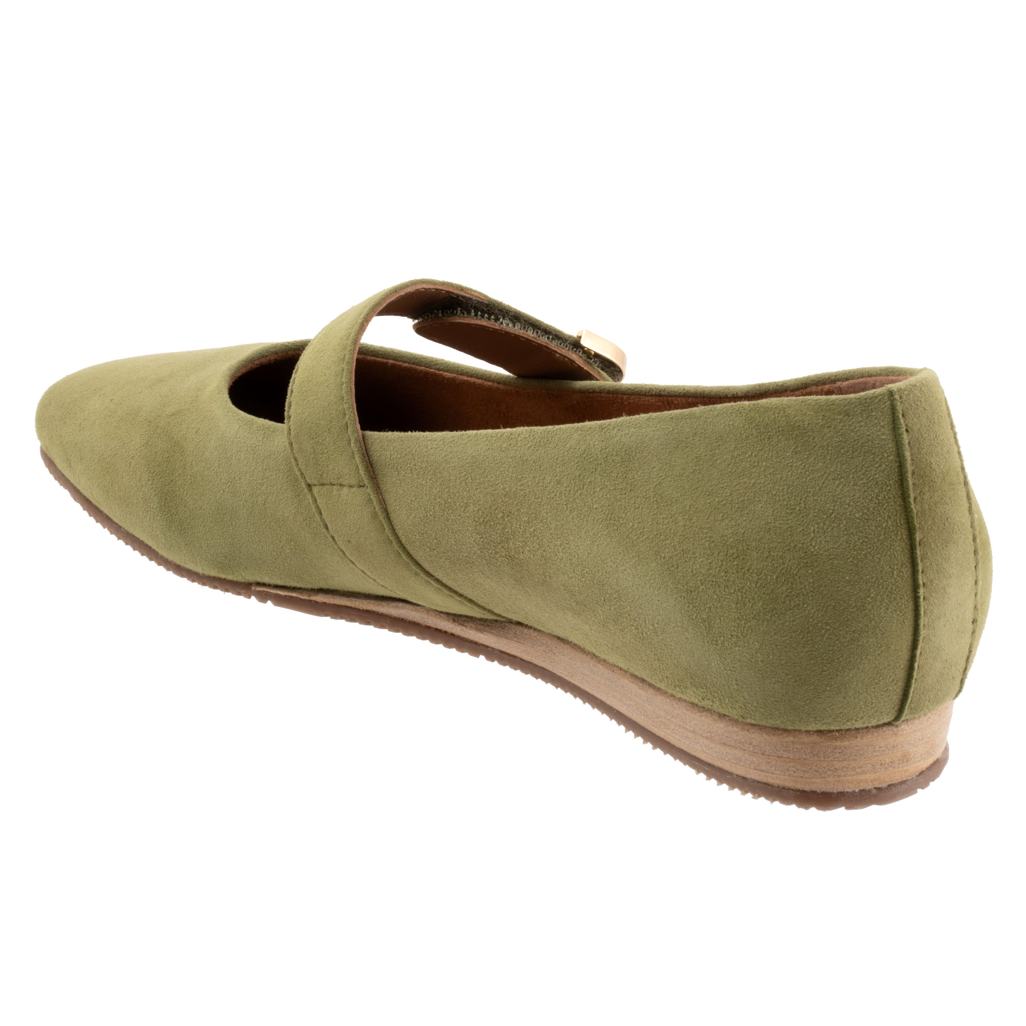 Valdivia Flat, OLIVE SUEDE, on-hover image number 1