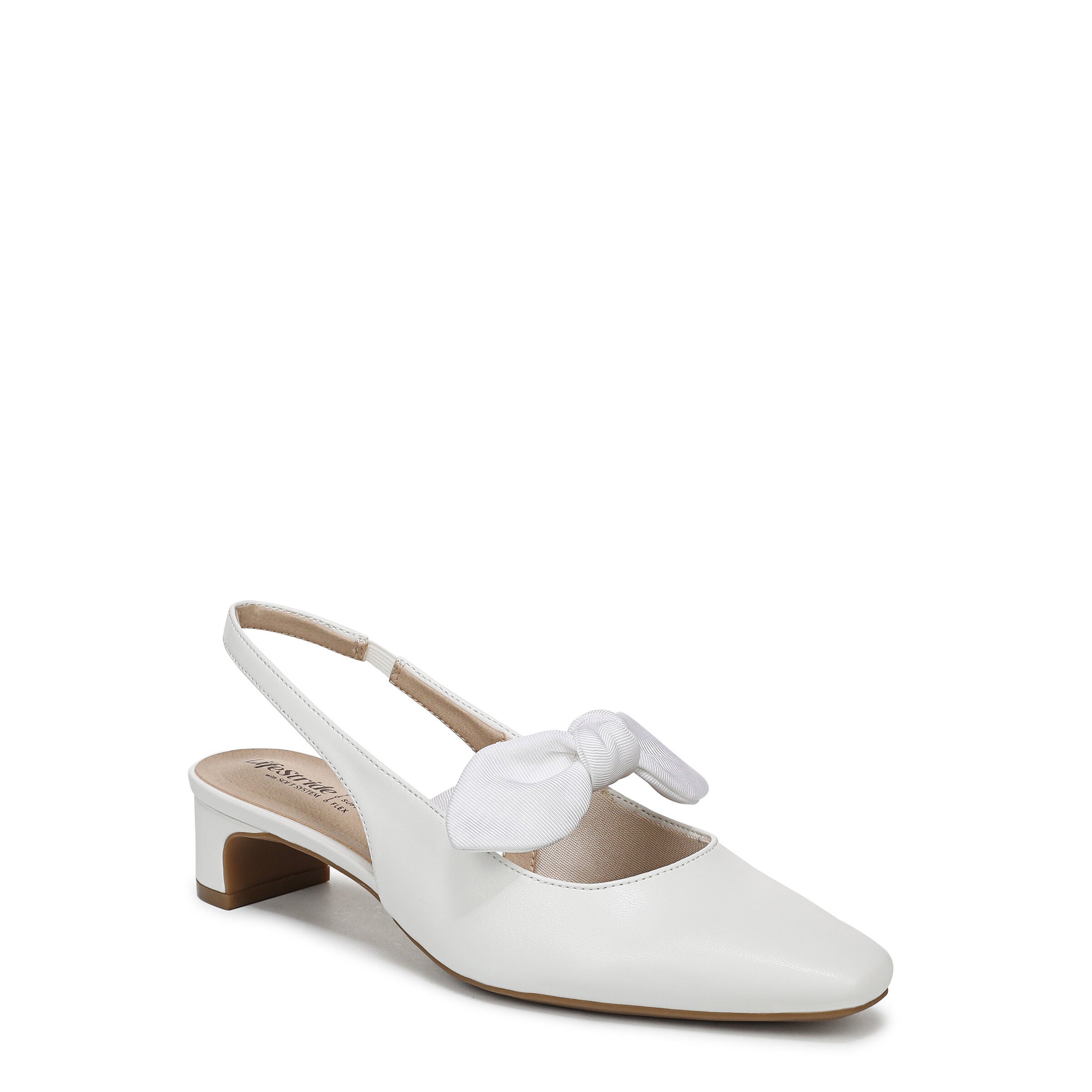Lucia Slingback Pump, BRIGHT WHITE, hi-res image number 0