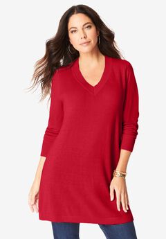 Plus Size CashMORE V-Neck Sweater