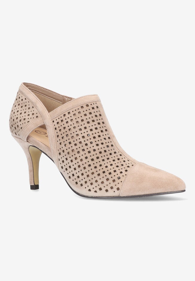 Tiana Booties, ALMOND SUEDE LEATHER, hi-res image number 0