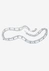 Sterling Silver Triple Strand Beaded Ankle Bracelet (1Mm), 10 Inches, SILVER, hi-res image number null