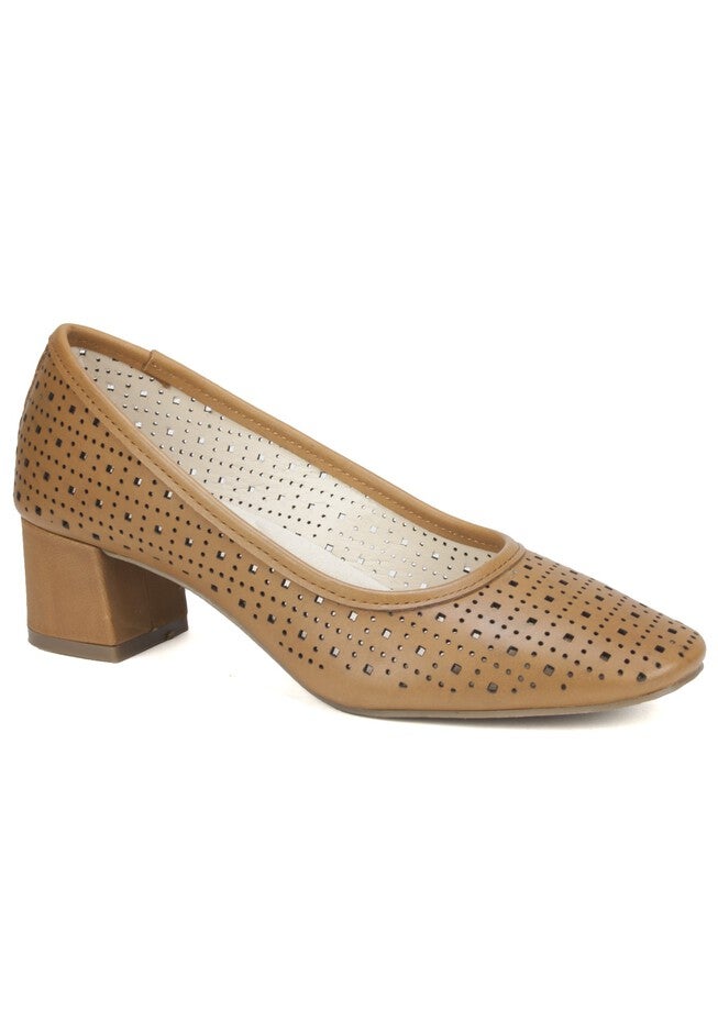 Vayda Leather Heel , COGNAC LEATHER, hi-res image number null