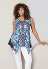 Handkerchief-Hem Tunic Tank, , alternate image number null