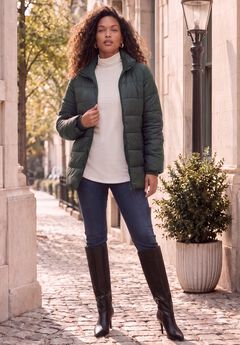 Plus Size Lightweight Quilted Jacket