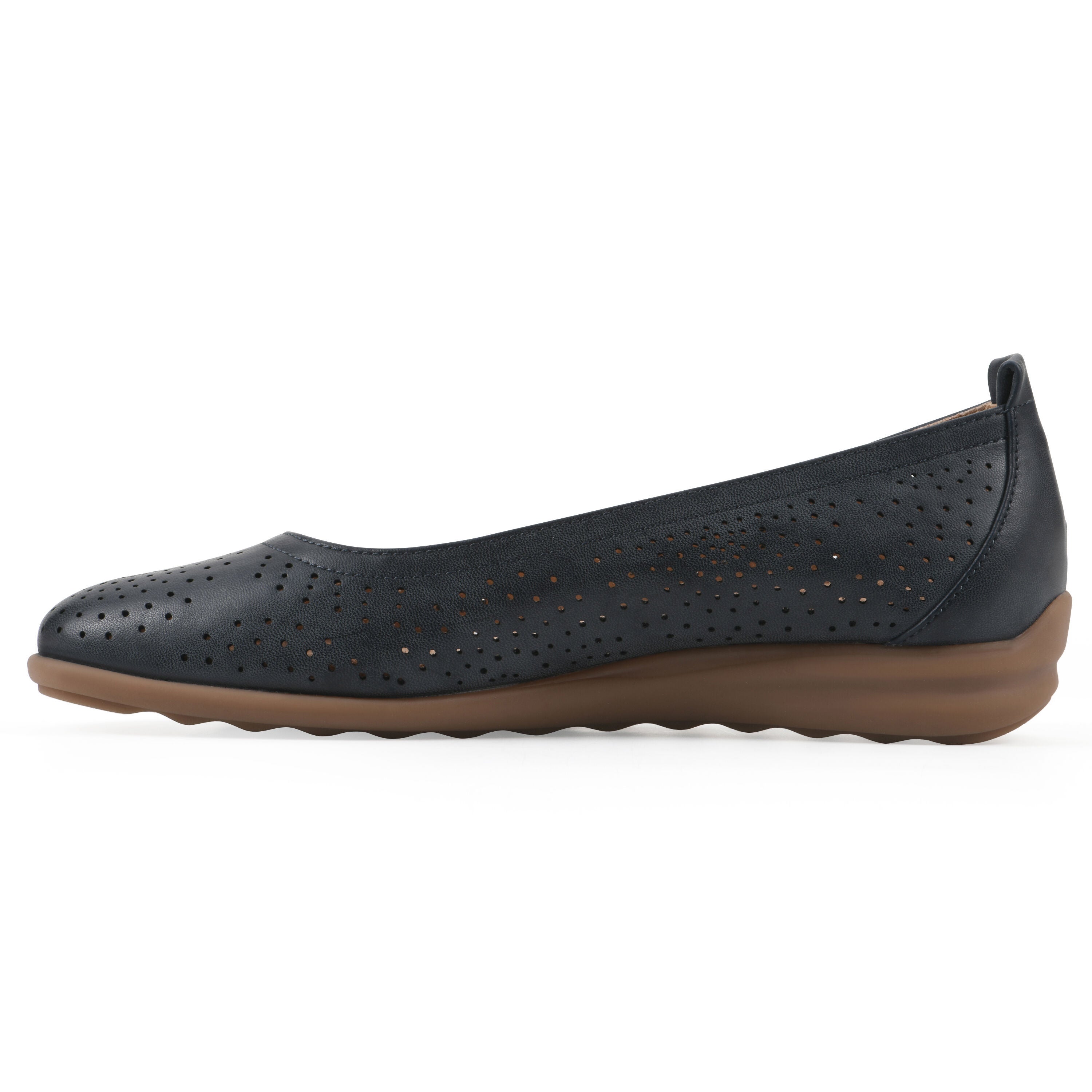 Cortney Ballet Flat, NAVY SMOOTH, alternate image number 3