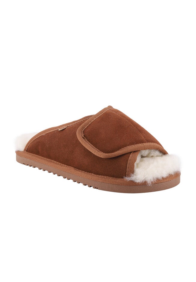 Apma Women’S Slide Wrap Wide Slippers, CHESTNUT, hi-res image number null