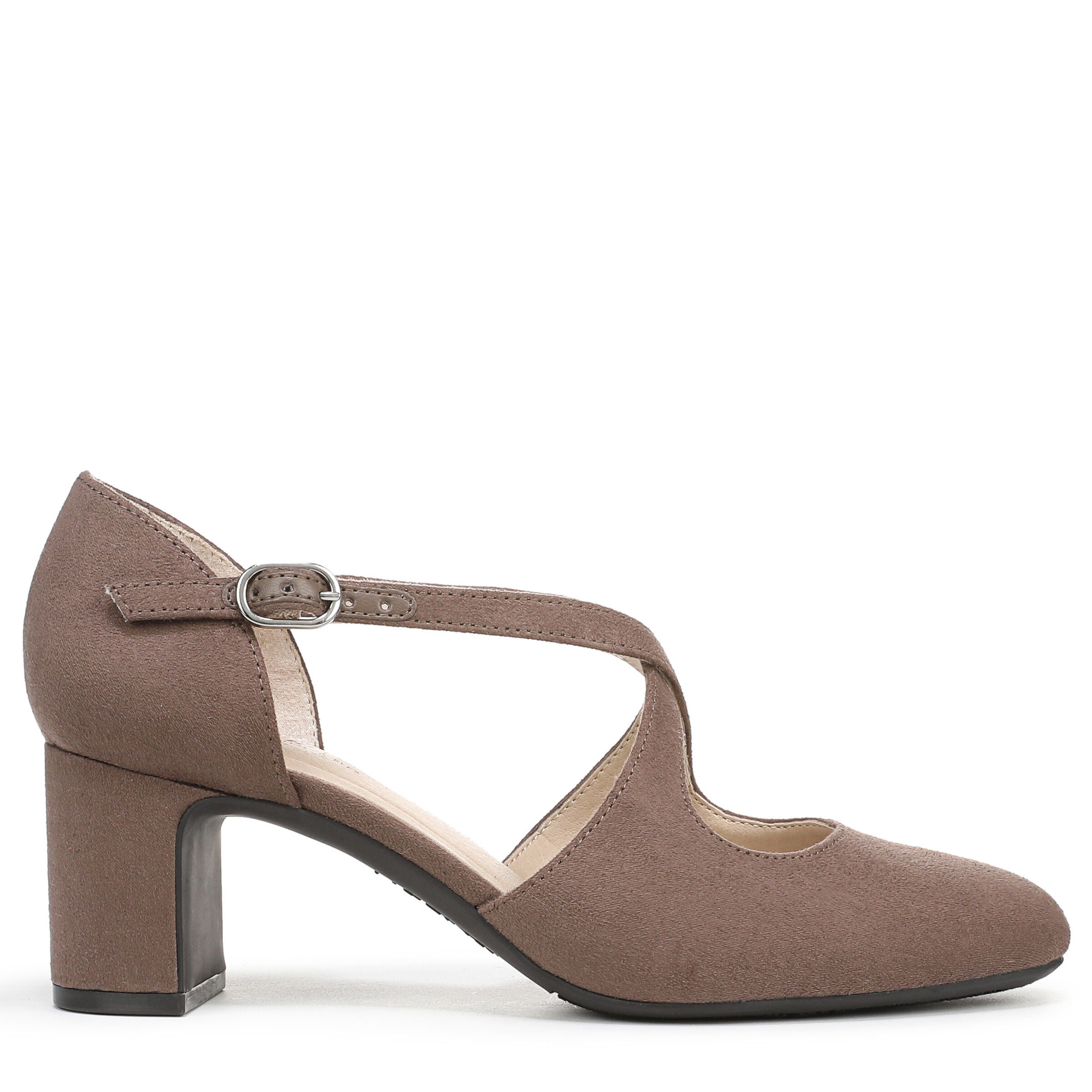 Tracy Strappy Pump, MOCHA MICROFIBER, alternate image number 3