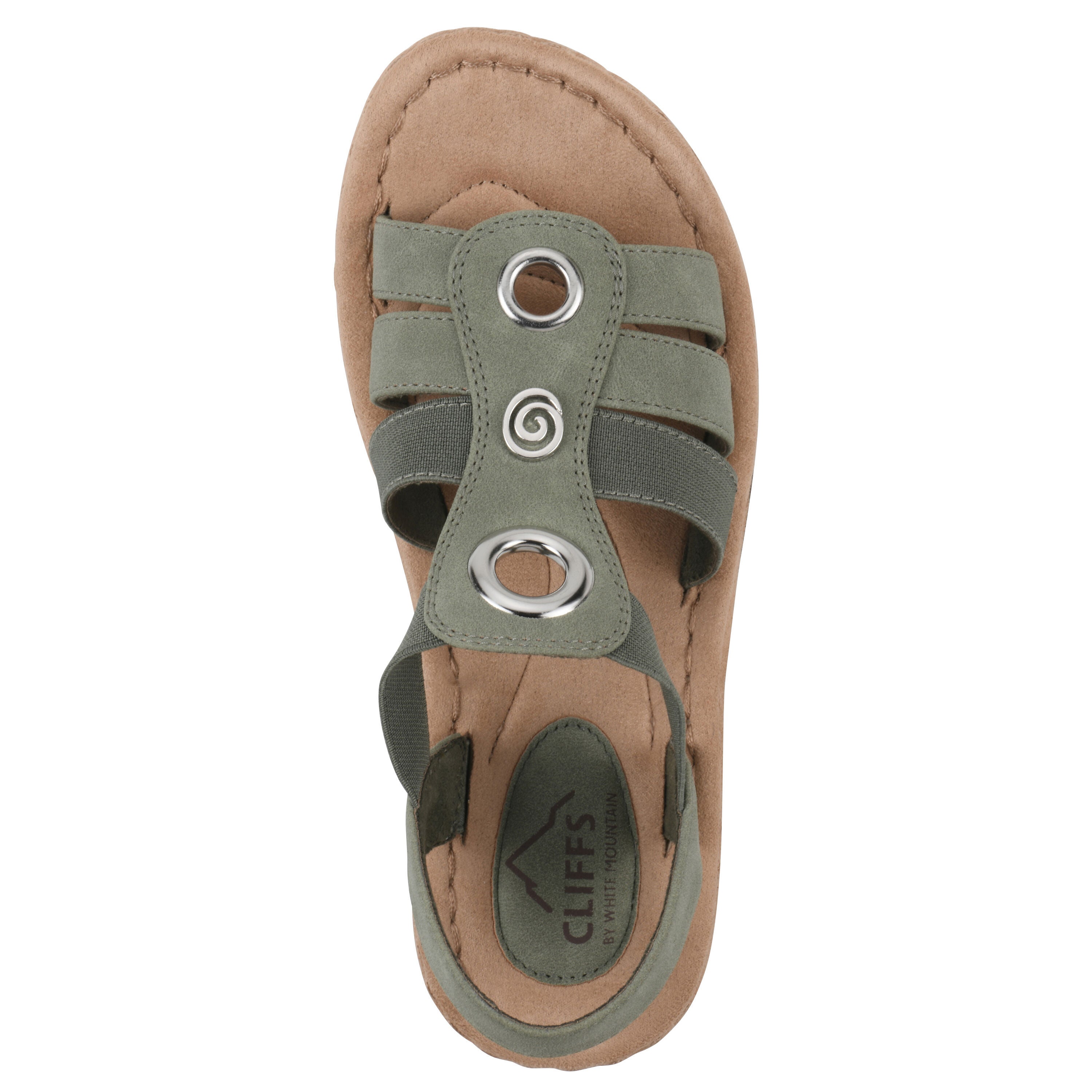 Casimir Mini Wedge Sandal, SAGE NUBUCK, alternate image number 4