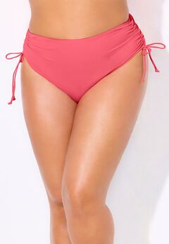 Virtuoso Ruched Side Tie Tummy Control Bikini Bottom