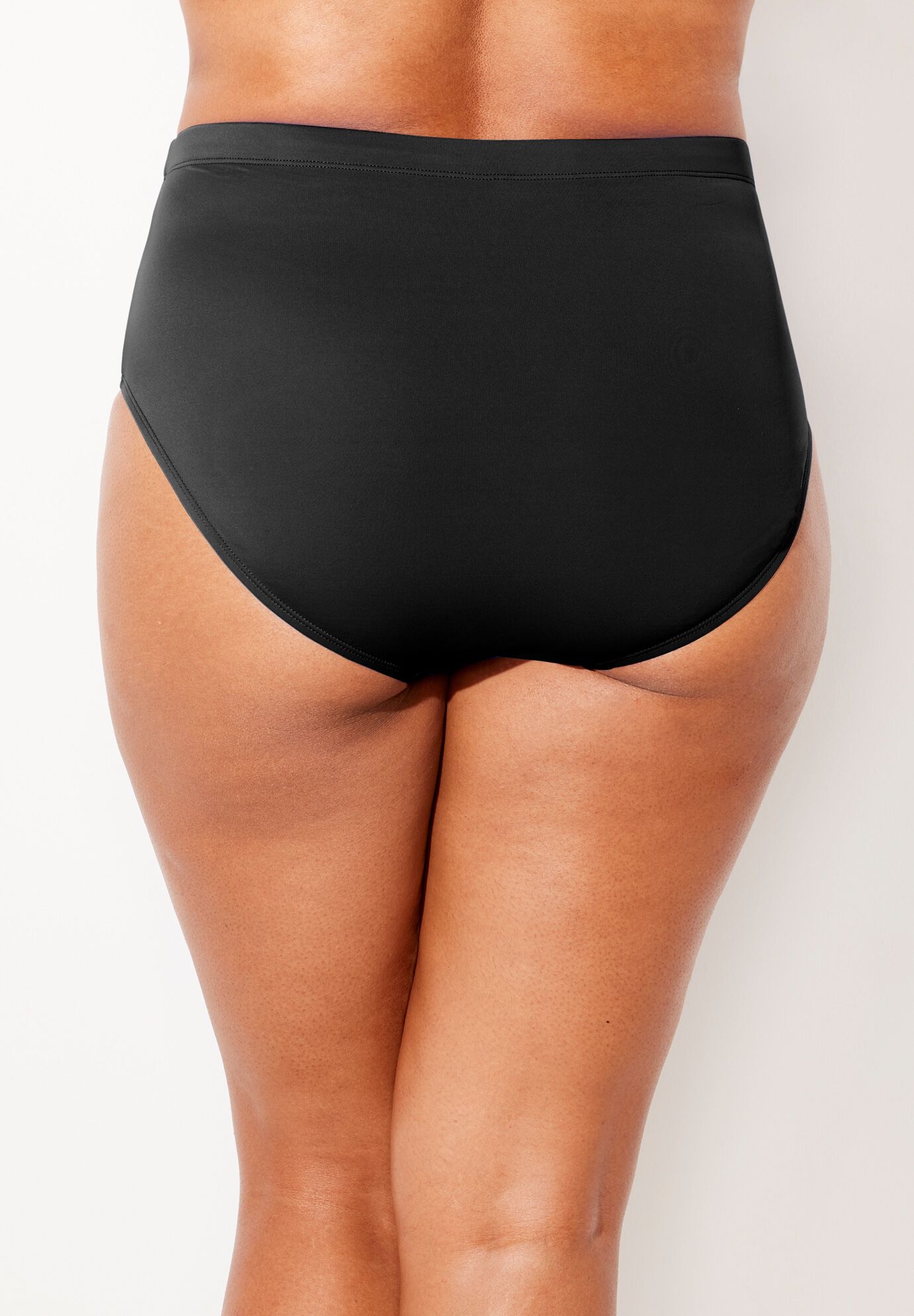 Chlorine Resistant Full Coverage Swim Brief, BLACK, alternate image number null