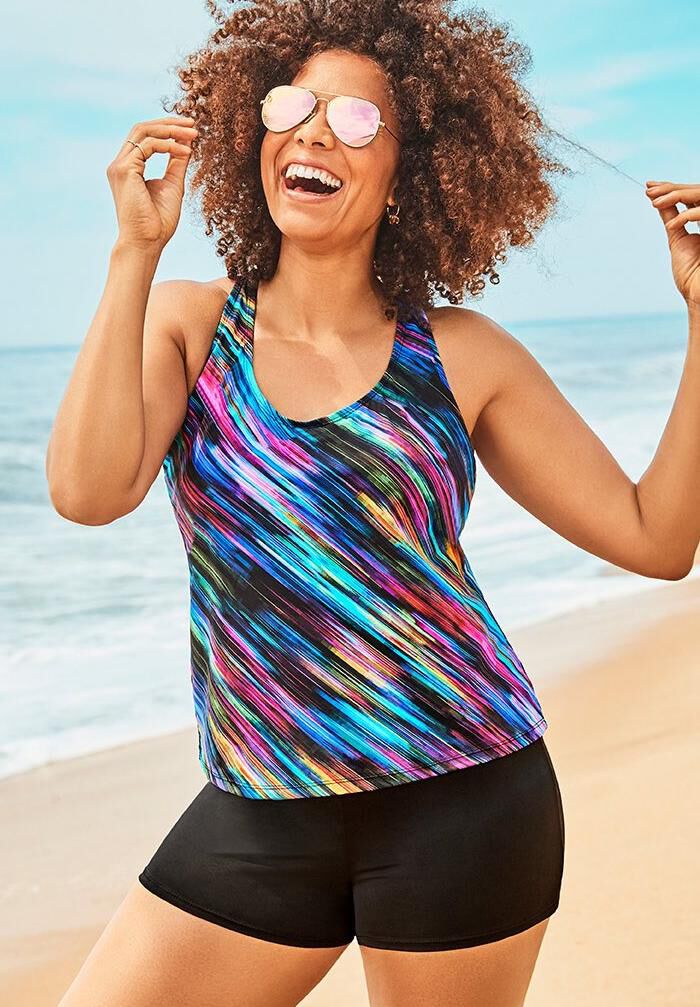 Racerback tankini with hotsell shorts