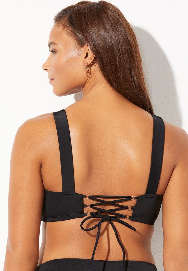 Executive Underwire Bikini Top, BLACK, on-hover image number 1