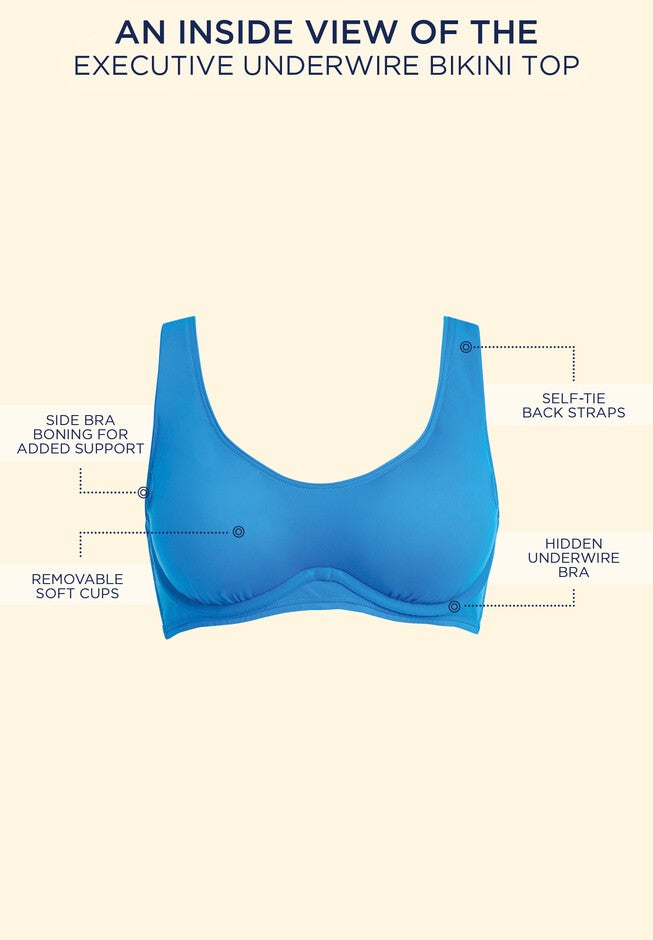 Executive Underwire Bikini Top, , alternate image number 2