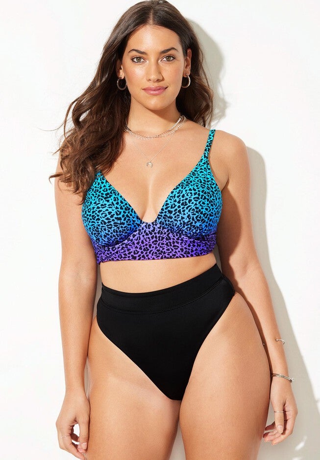 Syngery Longline Underwire High Waist Bikini Set, , hi-res image number null