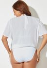 Sophia Tie Front Crinkle Crop Top, , on-hover image number null