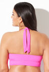 Adjustable Knot Halter Bikini Top, , on-hover image number null