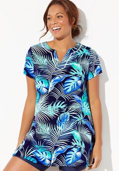 Chlorine Resistant Short Sleeve Swim Tunic