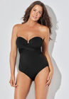 Twist Underwire Bandeau One Piece Swimsuit, , alternate image number null