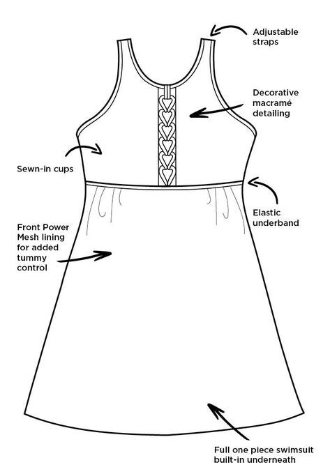 Macrame High Neck Swimdress , , alternate image number null