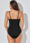 Twist Underwire Bandeau One Piece Swimsuit, , on-hover image number null