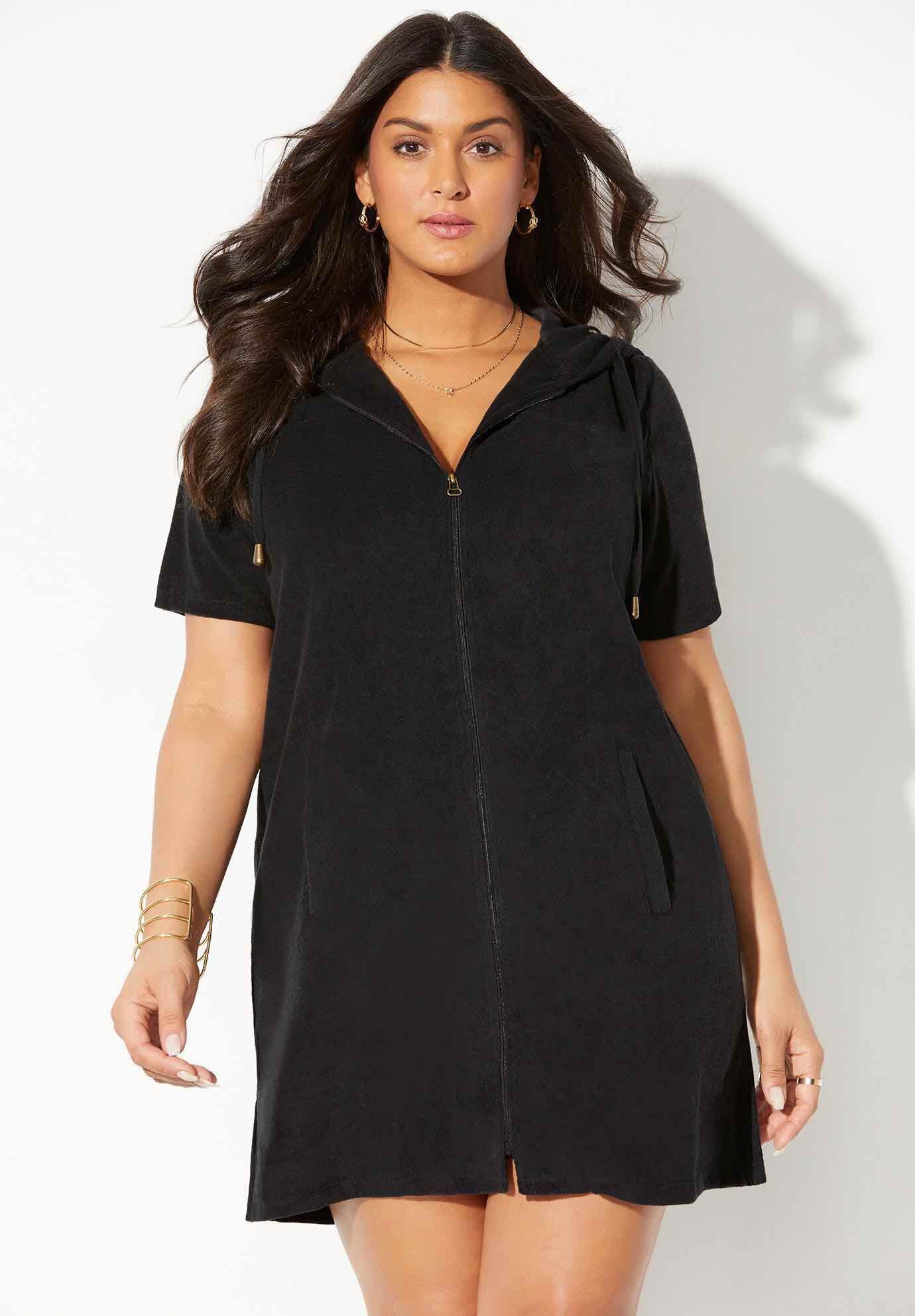 Plus size terry cover up sales