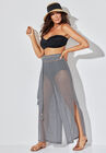 Crochet Tassel Tie Side Split Pant, , alternate image number null