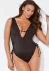 A-List Plunge One Piece Swimsuit, , alternate image number null