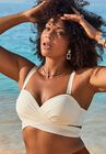 Crisscross Cup Sized Wrap Underwire Bikini Top, , alternate image number null