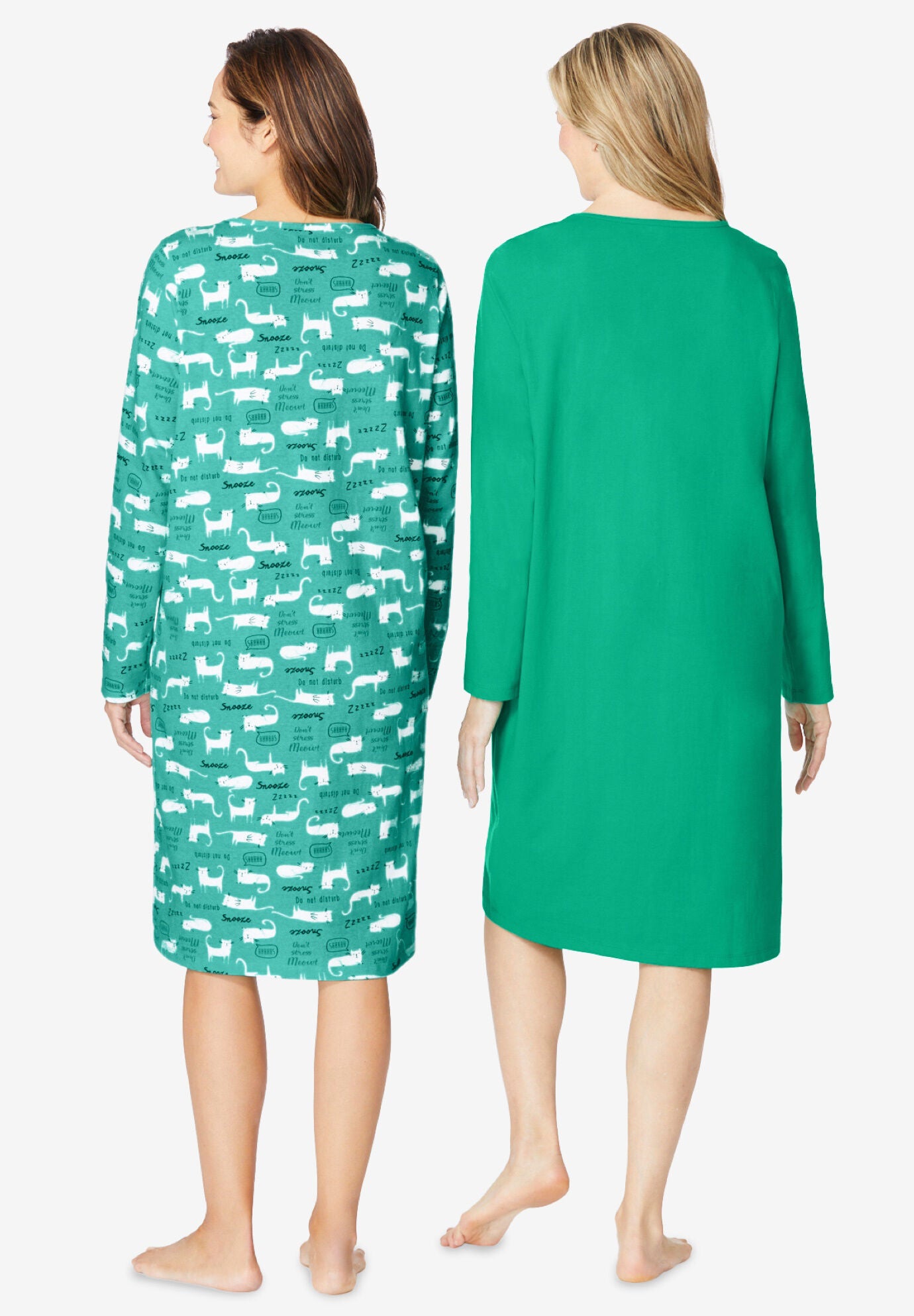 Long sleeve 2025 sleepshirt