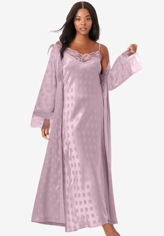 The Luxe Satin Long Peignoir Set