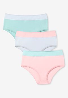 Full Coverage Stretch Cotton Color Block Brief 3-Pack
