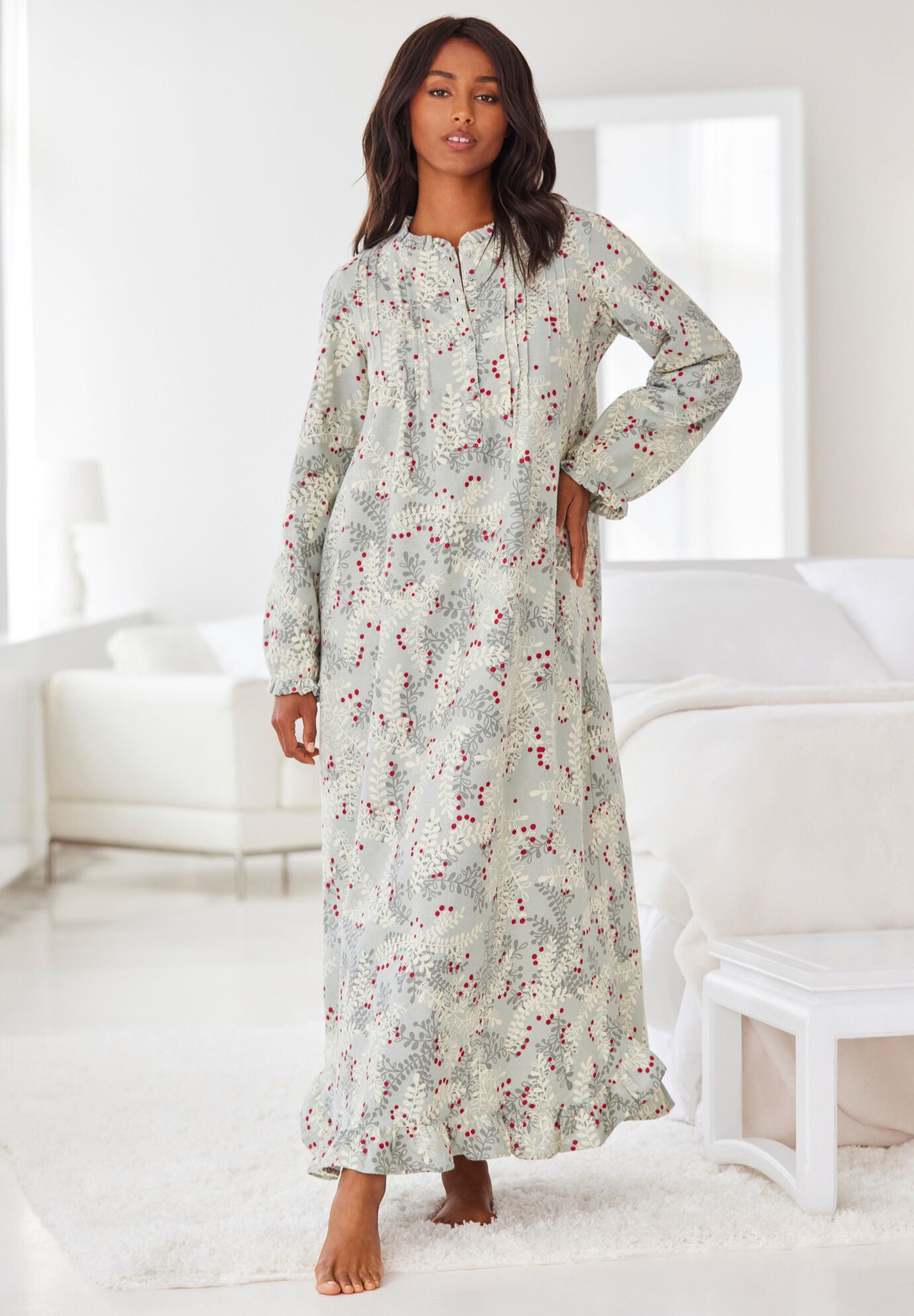 Womens flannel nightgowns petite top