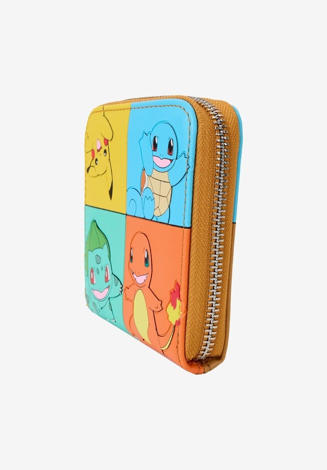 Loungefly x Pokemon Color Block Zip Around Wallet, BLUE, alternate image number null
