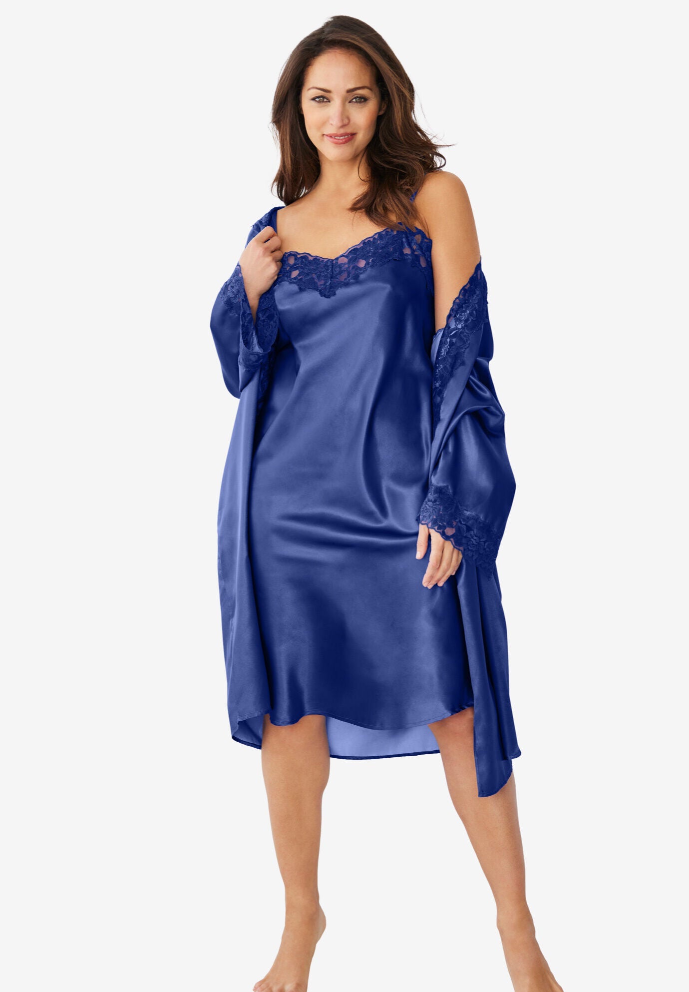 Plus size long night gown clearance