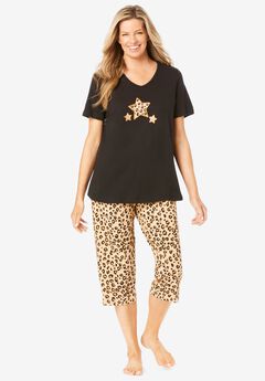 Plus Size Soft Cotton Pajama Sets