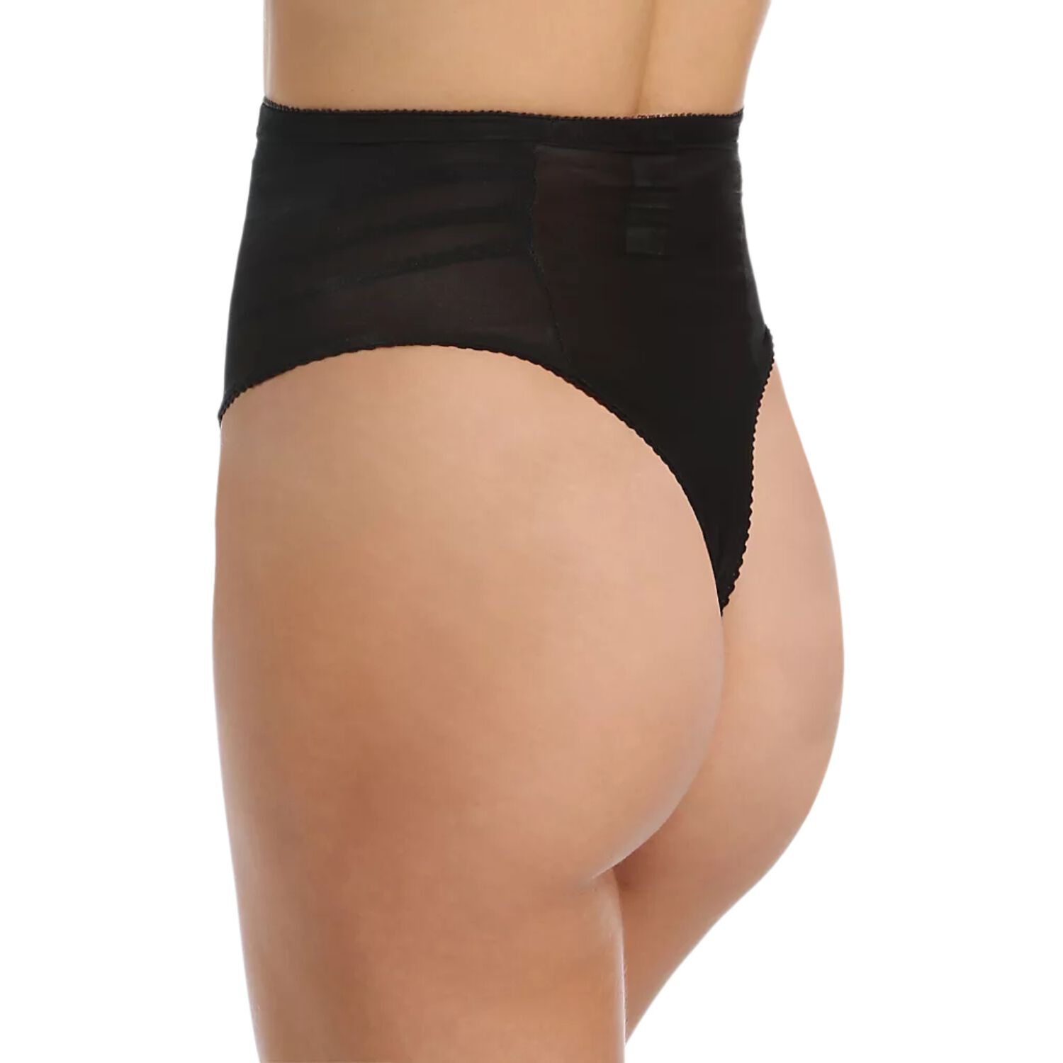 High Waist Firm Shaping Thong 900, BLACK, on-hover image number 1