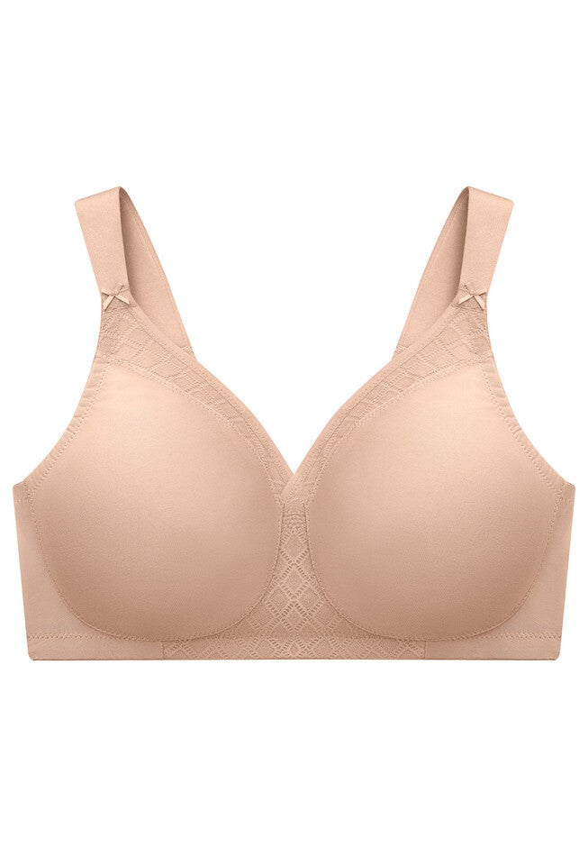 Full Figure Plus Size Magiclift Seamless T-Shirt Bra Wirefree #1080 Bra, , alternate image number 2