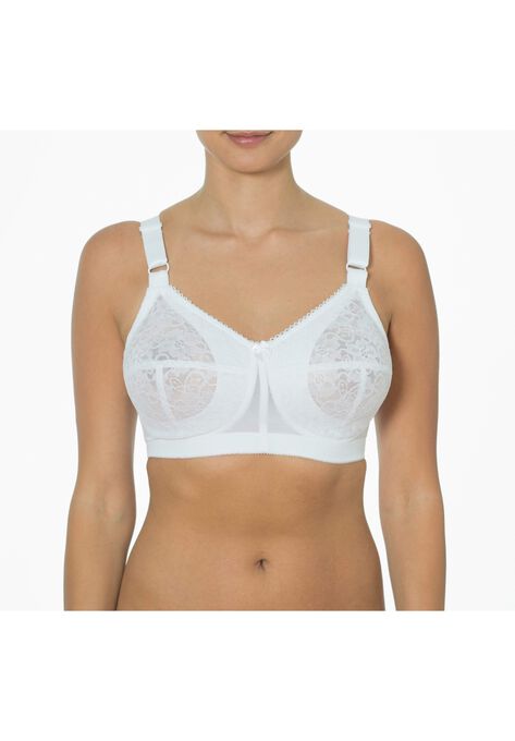 Soft Cup Lace Bra, WHITE, hi-res image number null
