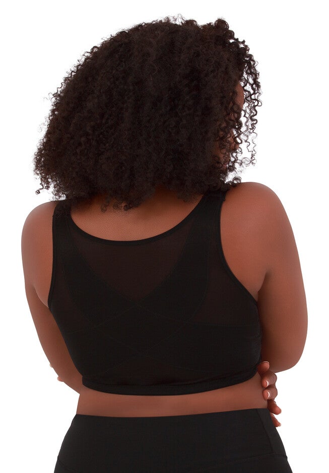 The Nora - Shimmer Back Lace Front Closure Bra, , on-hover image number 1