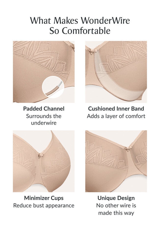 Minimizer Underwire Bra Full Figure Wonderwire, Cafe Catherines