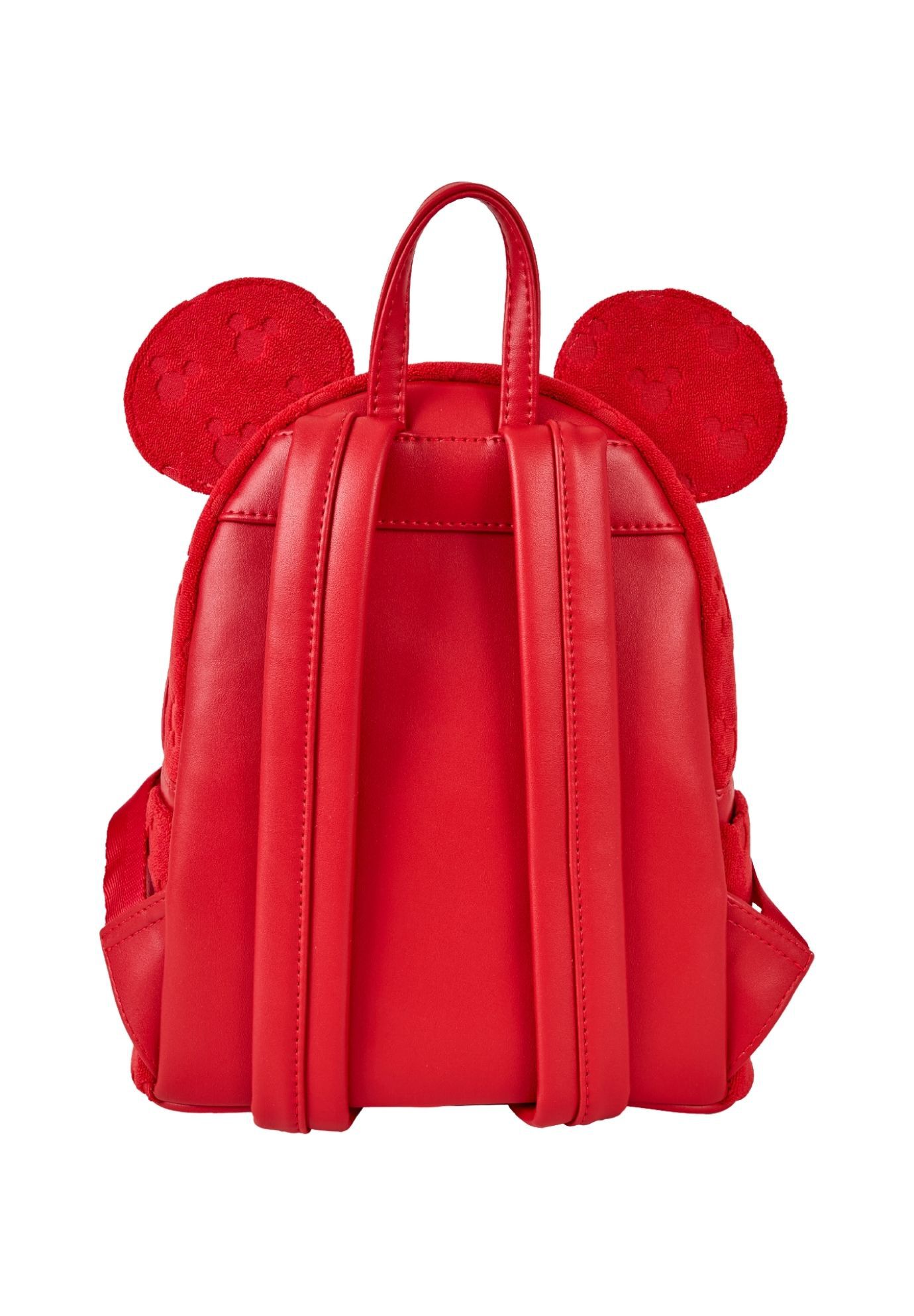 Loungefly Disney Mickey Ears Burnout Mini Backpack Red  display picture 2