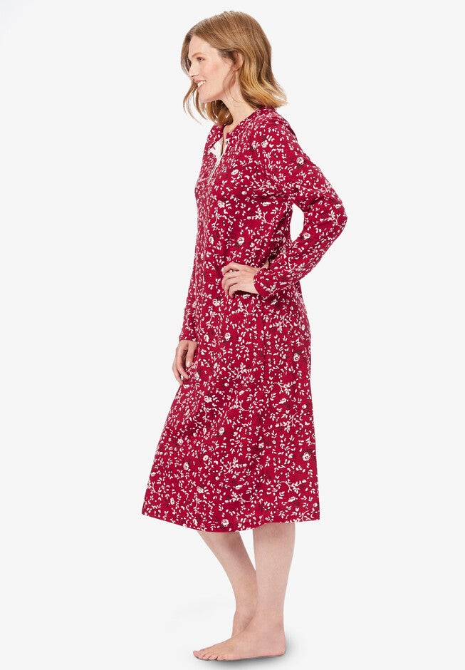 Henley Sleep Shirt, , alternate image number 2