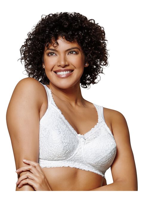 18 Hour Breathable Comfort Lace Bra, WHITE, hi-res image number null