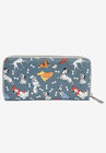 Loungefly x Disney Dogs Women's Zip Around Wallet 101 Dalmatians Lady & The Tramp, , on-hover image number null