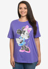 Minnie Mouse Sketch Sleeve T-Shirt, PURPLE, hi-res image number null