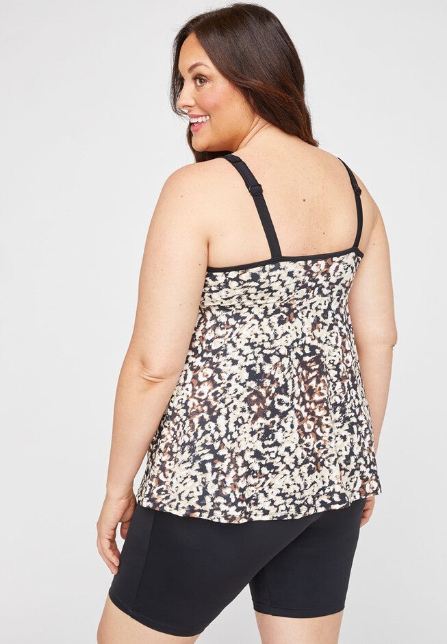 Floral Shadow Tankini Top, , on-hover image number null
