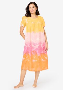 Short Print Shirred Lounger