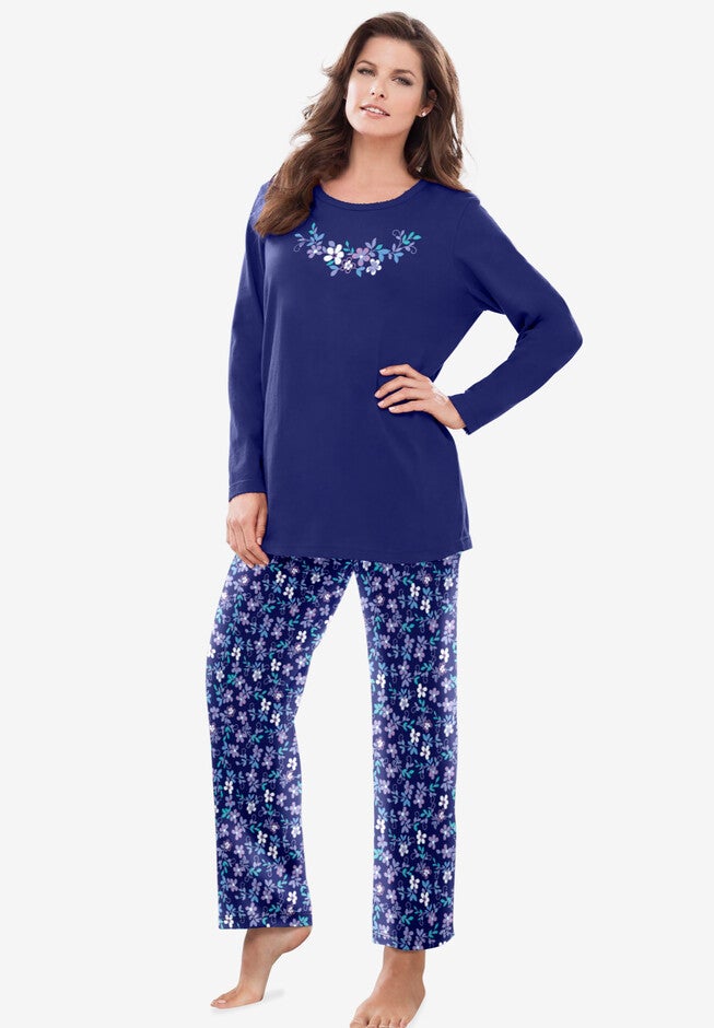 Long Sleeve Knit PJ Set Catherines