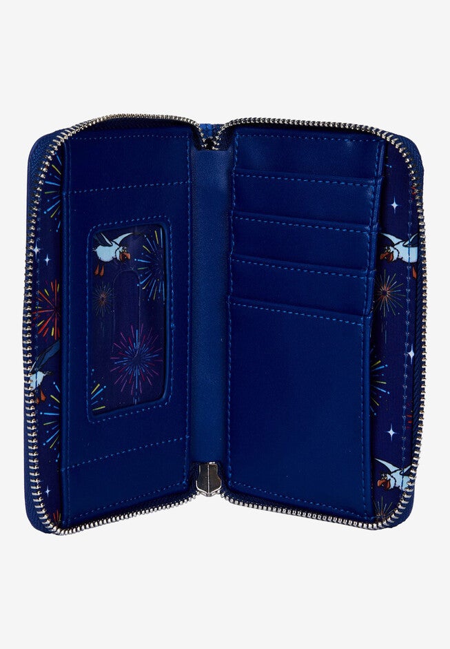 Loungefly X Disney Zip Around Wallet Ariel Flounder Sebastian Fireworks, , alternate image number 3