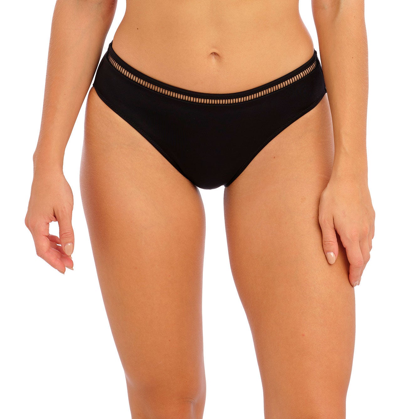 East Hampton Mid Rise Bikini Brief, BLACK, hi-res image number 0